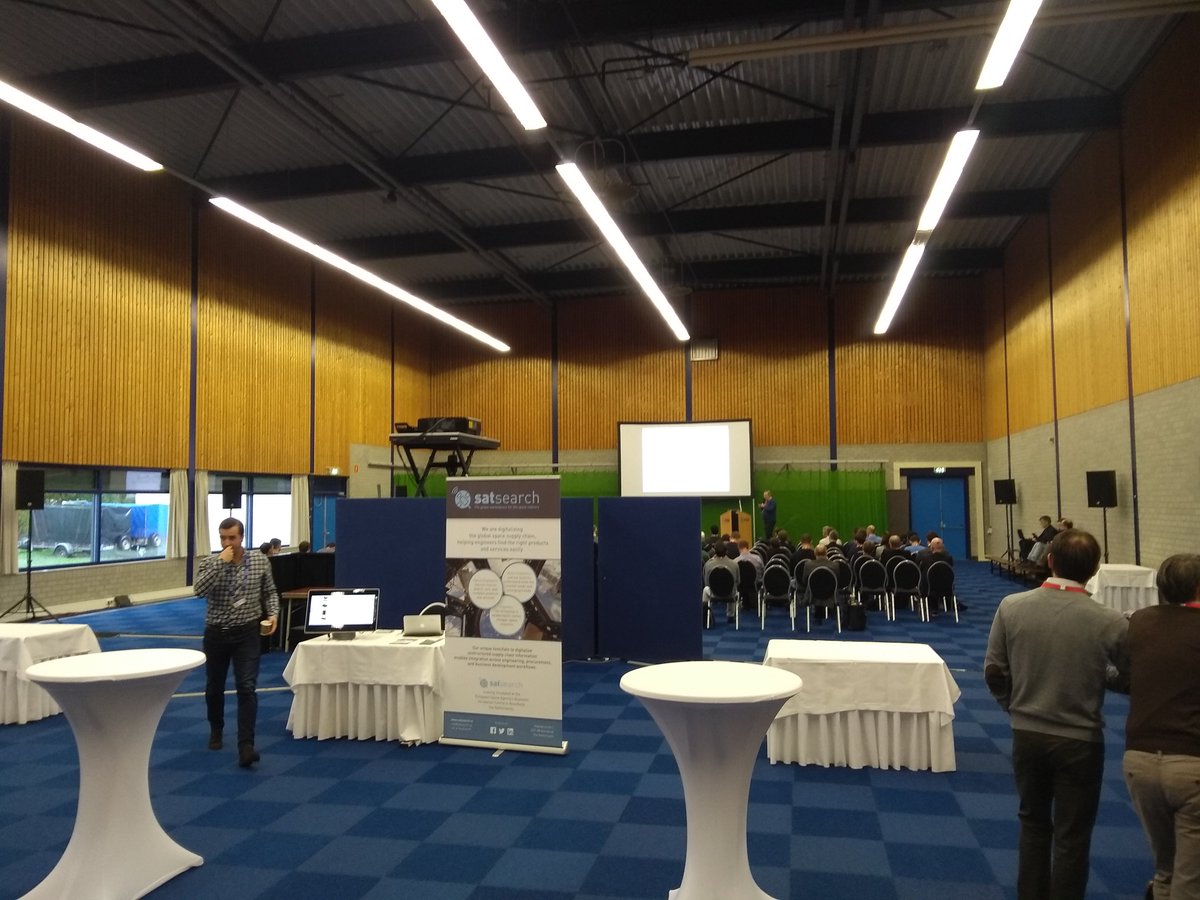 satsearchco's tweet photo. We're at the 13th ESA Workshop on Avionics, Data, Control and Software Systems this week at @esa #estec.
Drop by to learn more about how we're deeply integrating the global space supply chain into frameworks like @OakmanAerospace’s ACORN.
#newspace #space #spacetech #adcss2019 https://t.co/ywmp6FxsTK