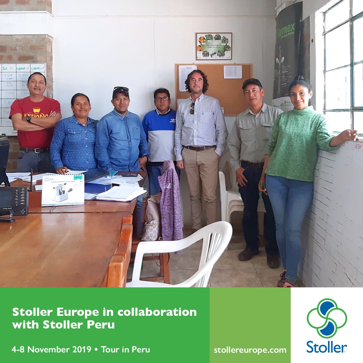 StollerEurope's tweet image. En la parte final del Tour por Perú, el equipo de Stoller Peru junto a Vicente Doménech, Technical Manager de Stoller Europe, se centraron en las estrategias #Stoller para el cultivo de cítricos bajo situaciones de estrés, usando la #TecnologíaStoller.

#ThisIsTeamwork