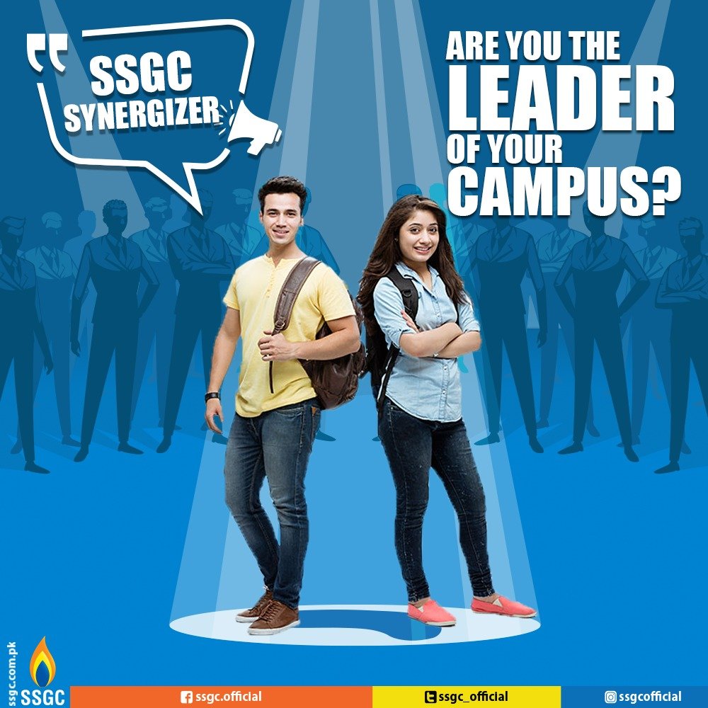 SSGC_Official's tweet photo. SSGC brings Synergizer β Campus Ambassador Program 2019 for graduate and post-graduate students
Are you the leader of your Campus?
#SSGC #Synergizer #Sindh #Balochistan https://t.co/IMPq98Kr5c