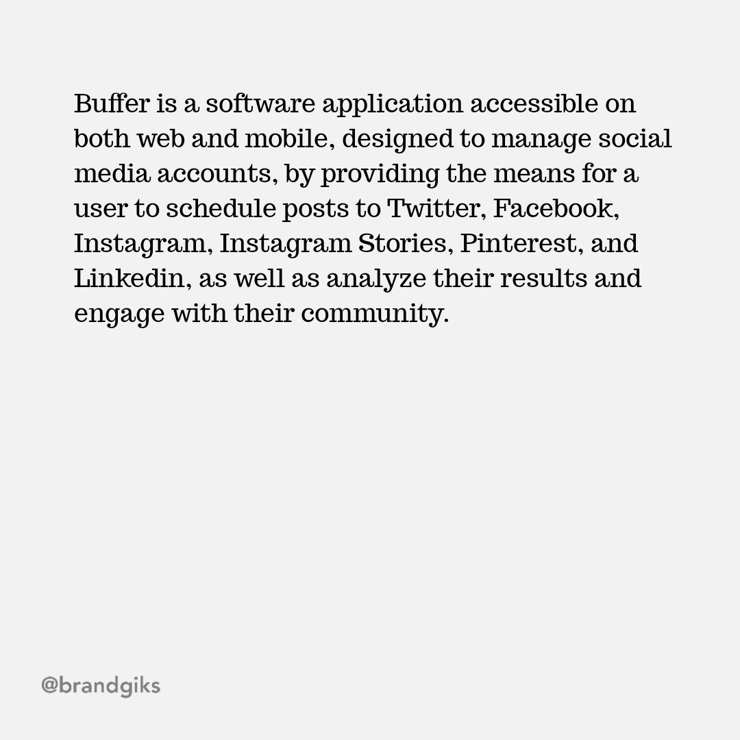 BrandGiks's tweet photo. On today's Tech Tuesday feature is a quick review of @buffer a unique social media management tool for creators and businesses.

We definitely love it! 
Do you ? https://t.co/9chARriqFs