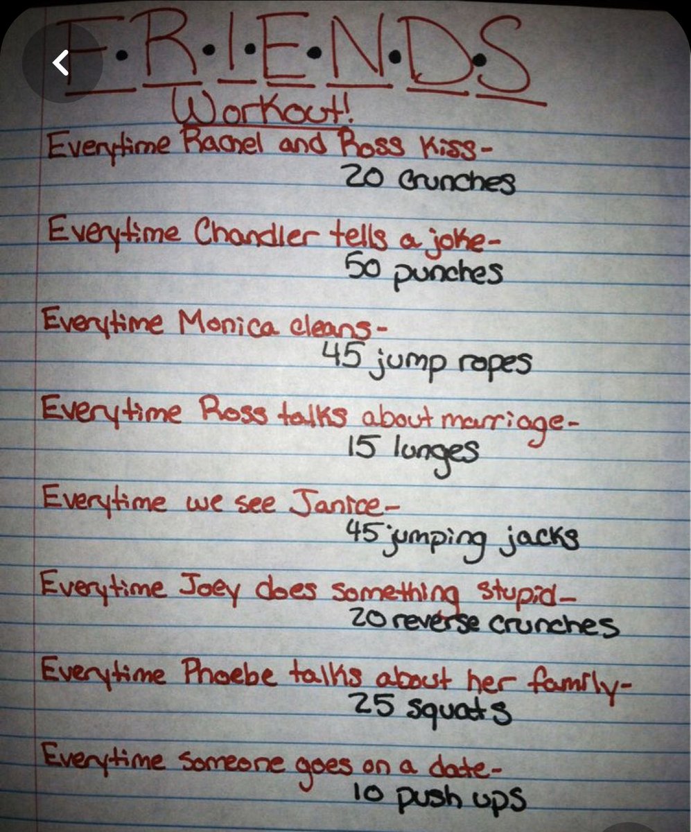 LadyRaiderSocc1's tweet photo. Watching Friends on this snow day? Get a workout in as well!! https://t.co/IdyZu1KX6F