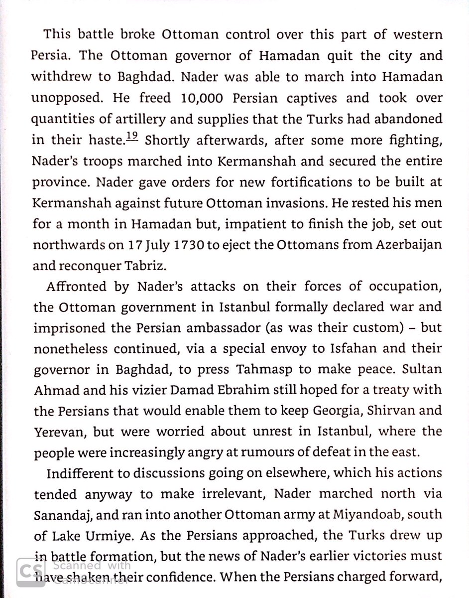 Fresh from his defeat of the Afghans, Nader drove the Turks out of occupied areas of Iran in less than a year.