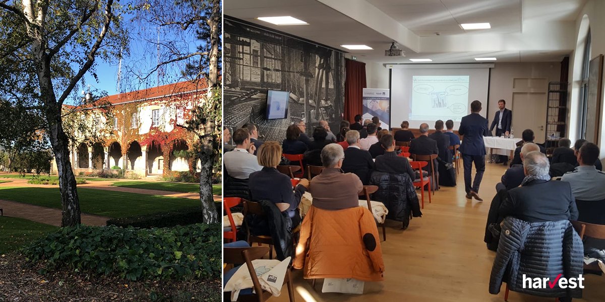 HarvestGroupe's tweet image. [Événement] Salle comble pour le roadshow Harvest / Le Comptoir dans ce magnifique domaine Lyonnais ce matin. Avec Claude Guillermas, Vincent Roynel, Gaetan Lege et Nadir Amrouche #SmartAllocation @Cpr_Am #lyon