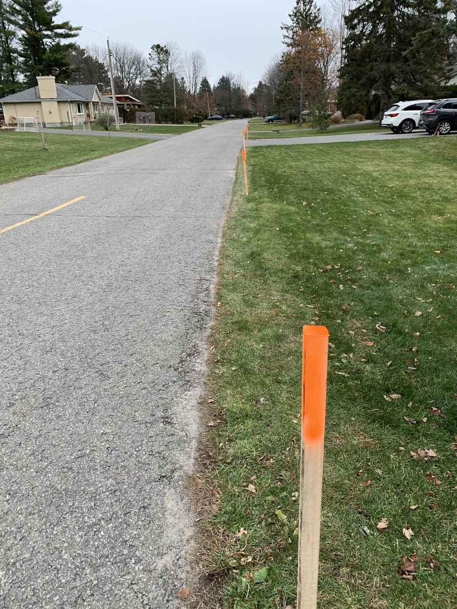 Ok <a href="/ottawacity/">City of Ottawa</a>, it’s that time of year again. You have a flawless record of destroying my lawn markers (and lawn). 

Hoping that this is the year you break the streak.
