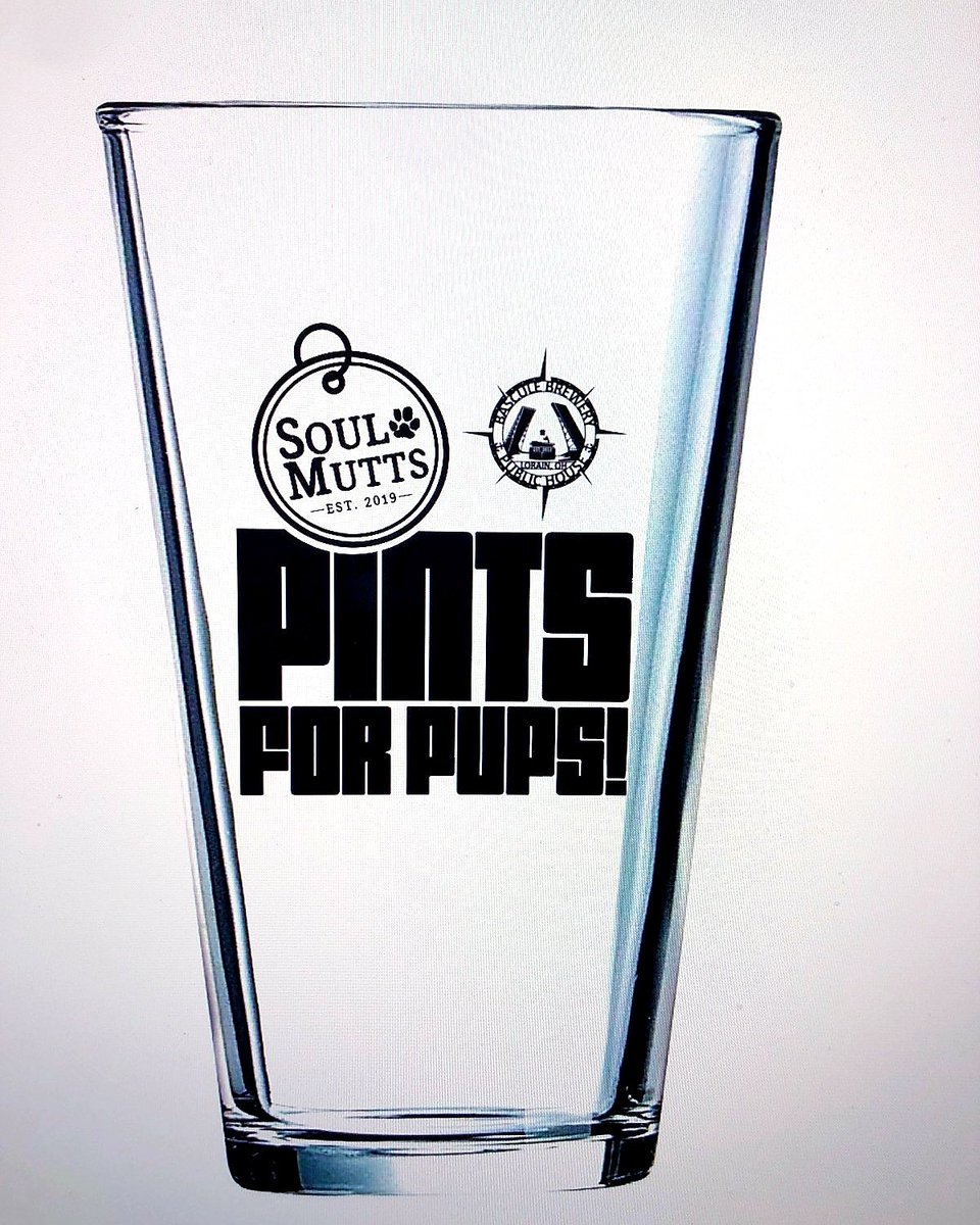 Soulmutts1's tweet photo. Live music, pizza, beer & dogs! #PintsforPups 11/23 from 4-8 at @BasculeBrewery! A FREE to attend fundraising event to benefit @FidosCompanion who saves the lives of so many dogs in Ohio.❤ You can get your paws on these custom pint glasses for a donation. #apparelwithapurpose 💘 https://t.co/2uORfOxO87