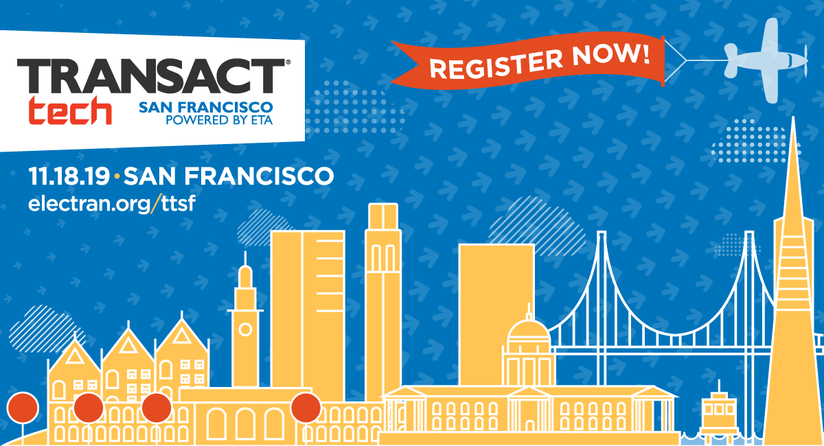 Only a few days left to register for #TTSF, a one-day #fintech networking and thought-leadership event in downtown San Francisco. Secure your spot by Friday 11/15 and we will see you on 11/18! electran.org/eta-events-awa…