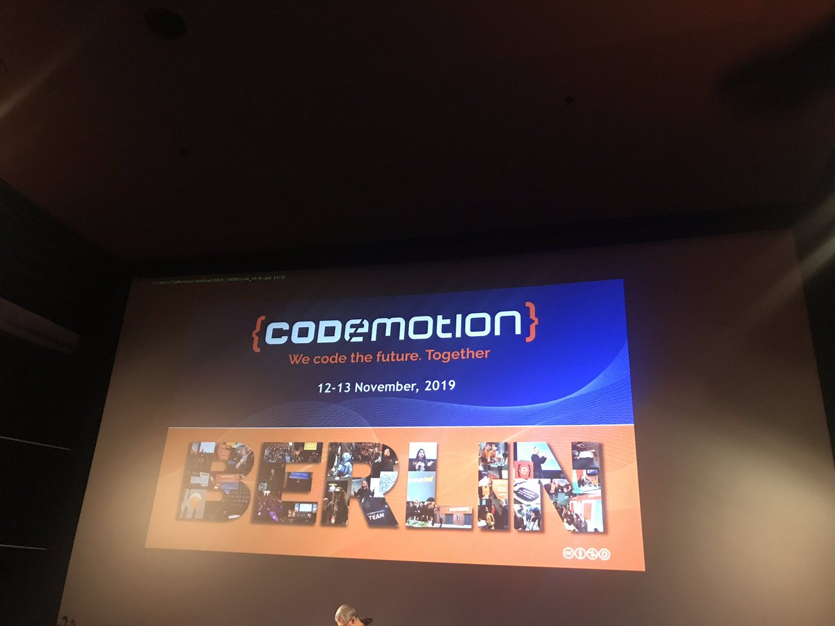 SumonMSelim's tweet image. {CODEMOTION} Berlin 2019 #codemotionberlin19 #berlin #germany
