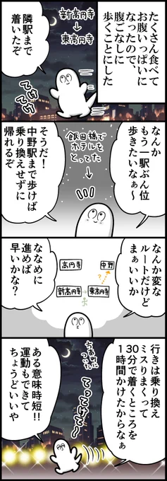 夜のひとりお散歩とわたし(計4枚です) 