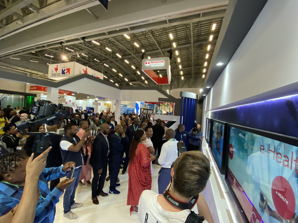 SentechLtd's tweet photo. Minister @Stellarated Arriving at our exhibition stand C45. #S4IR #BuildingACapable4IRArmy #africacom2019 #AfricaCom https://t.co/o2pwtDFzXF
