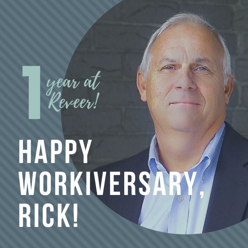 ReveerGroup's tweet photo. Happy Workiversary Rick Muttart! 🎉 #1YearAtReveer #ReveerTeam https://t.co/4WLnbVmc1L