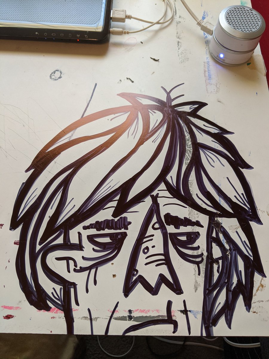 ElBorrachon13's tweet image. Desktop Support... Got bored #boredom #doodling #draftingtable #sharpieart #philmartinezart #indepentartist #fortworthartist