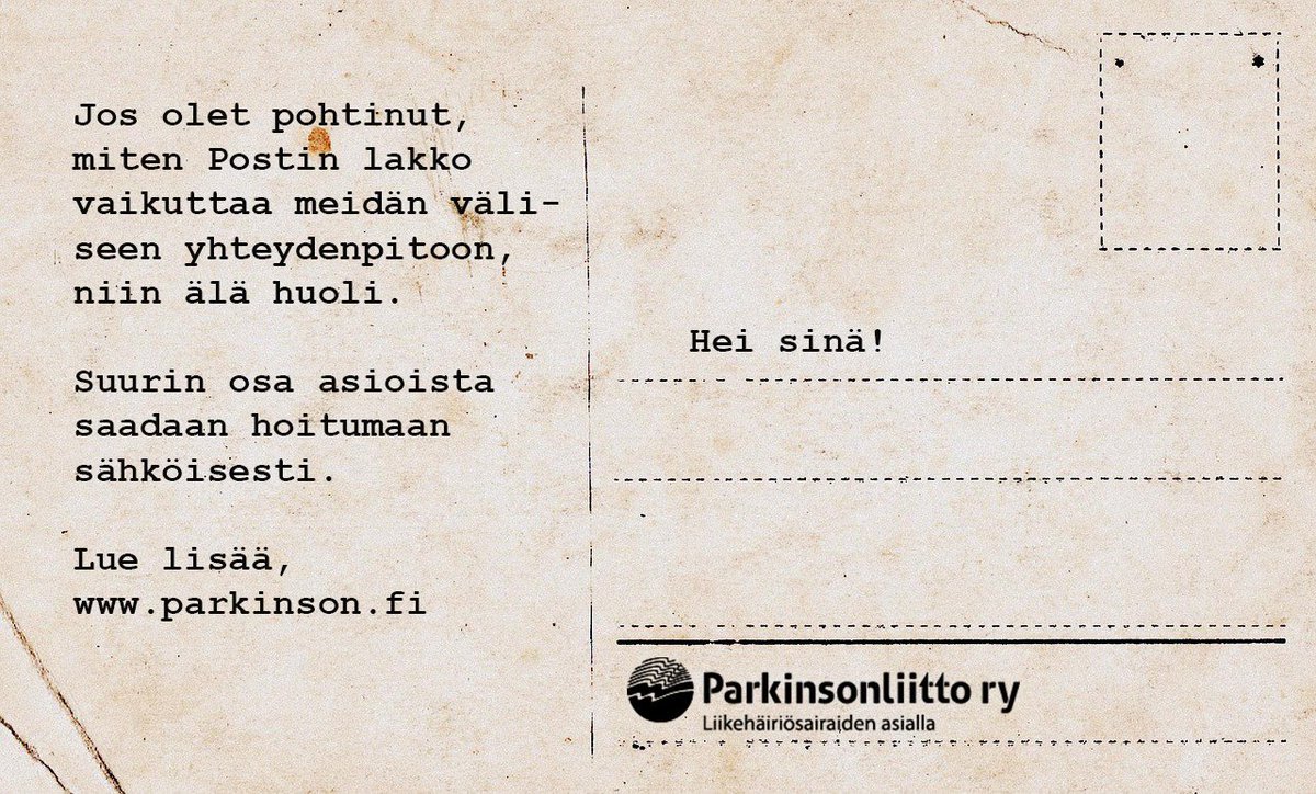 parkinson.fi/ajankohtaista/… 

#parkinsonliitto #liikehäiriösairaudet #sähköisetpalvelut #sujuvaayhteydenpitoa