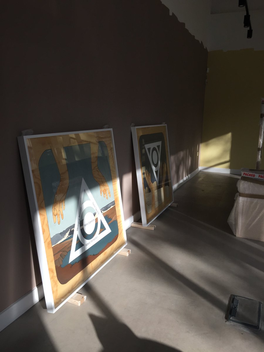 FreelandsF's tweet photo. A sneak peak of the installation coming together for our new exhibition The Coming Community, opening this Friday! https://t.co/8cADb7pron #TheComingCommunity https://t.co/b0sgIHzaMg