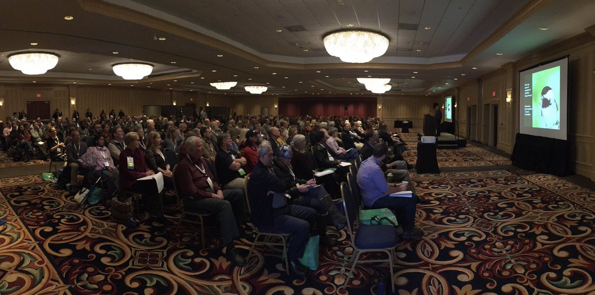 A great turnout on a snowy Vermont morning for the plenary session of #NALMS2019. Terrific presentation by #DougTallamy of the @UDelaware. Captivating stories of plants, insects and birds and how to create landscapes that support healthy watersheds. @NALMStweets