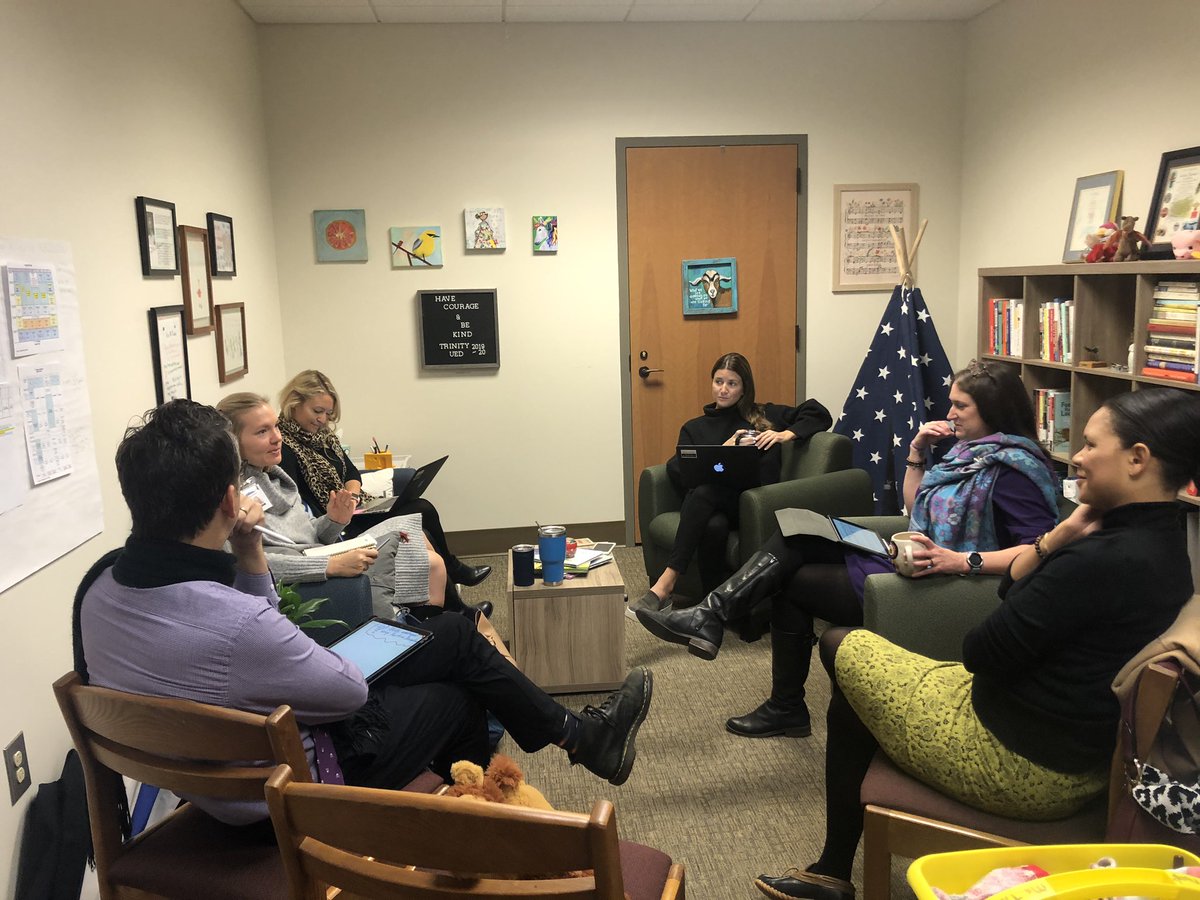 Learning is our focus. Collaboration is our culture. #TrinityLearns SEL &amp; Assessment Leaders meet to co-labor. What is important to learn? How will we know it’s happening? HMW develop clarity and strengthen our differentiation to meet learners where they are and help them grow?