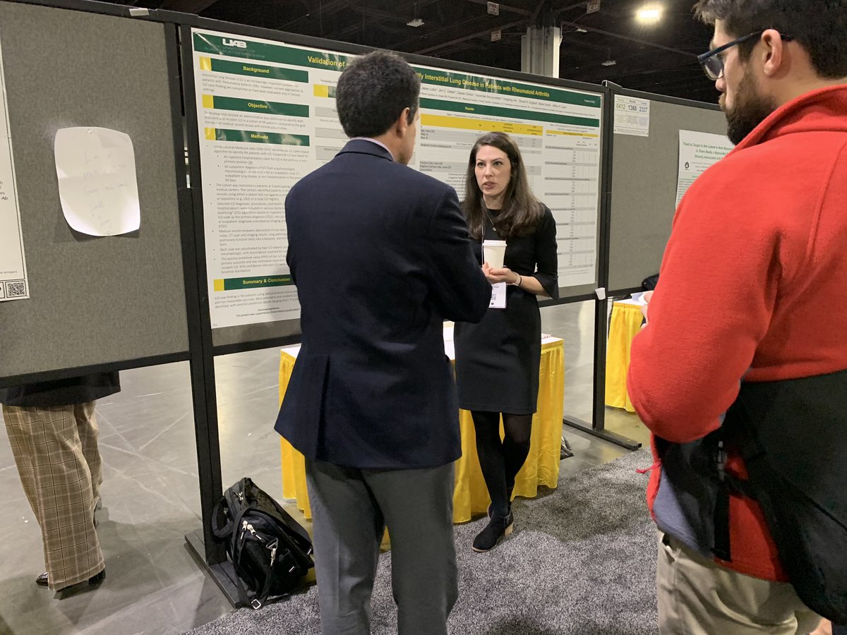 <a href="/MaggieMGuthrie/">Margaret Guthrie</a> presenting interesting data on ILD in RA @UABSOM #ACR19