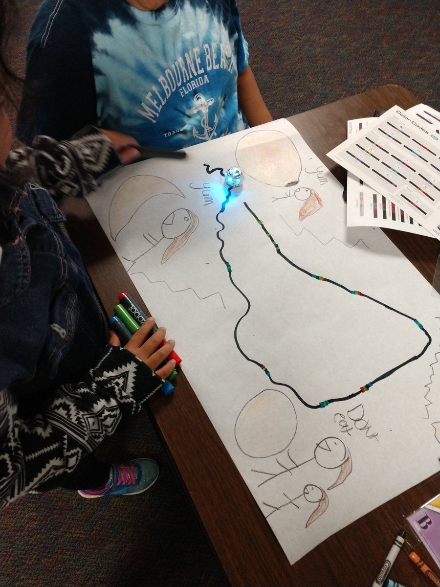 MrsDriggers310's tweet photo. Coding Ozobots to retell science related stories. Thank you @lisamarieknoche! The kids (and me) love them! #HECleads #HECtech #Pridein5 #teachin5 https://t.co/fD6RZkgFok