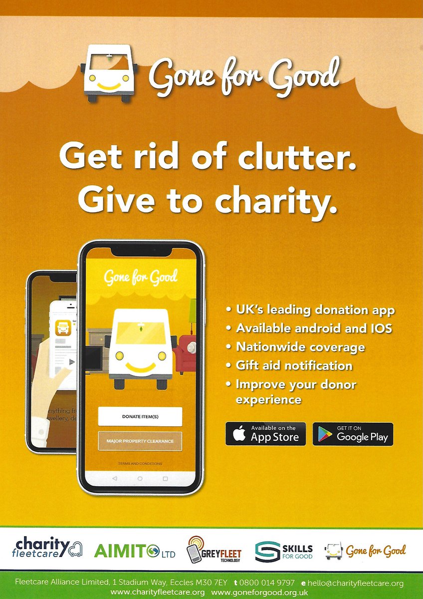 We go live nationwide in Jan 2020. Any UK charity joining in 2019 will get the first 3 months donations for free and joining fees will be reduced to £99.
With 70k + downloads, Gone For Good makes it easier to get high quality donations. #charities  
Call us now on 0800 014 9797