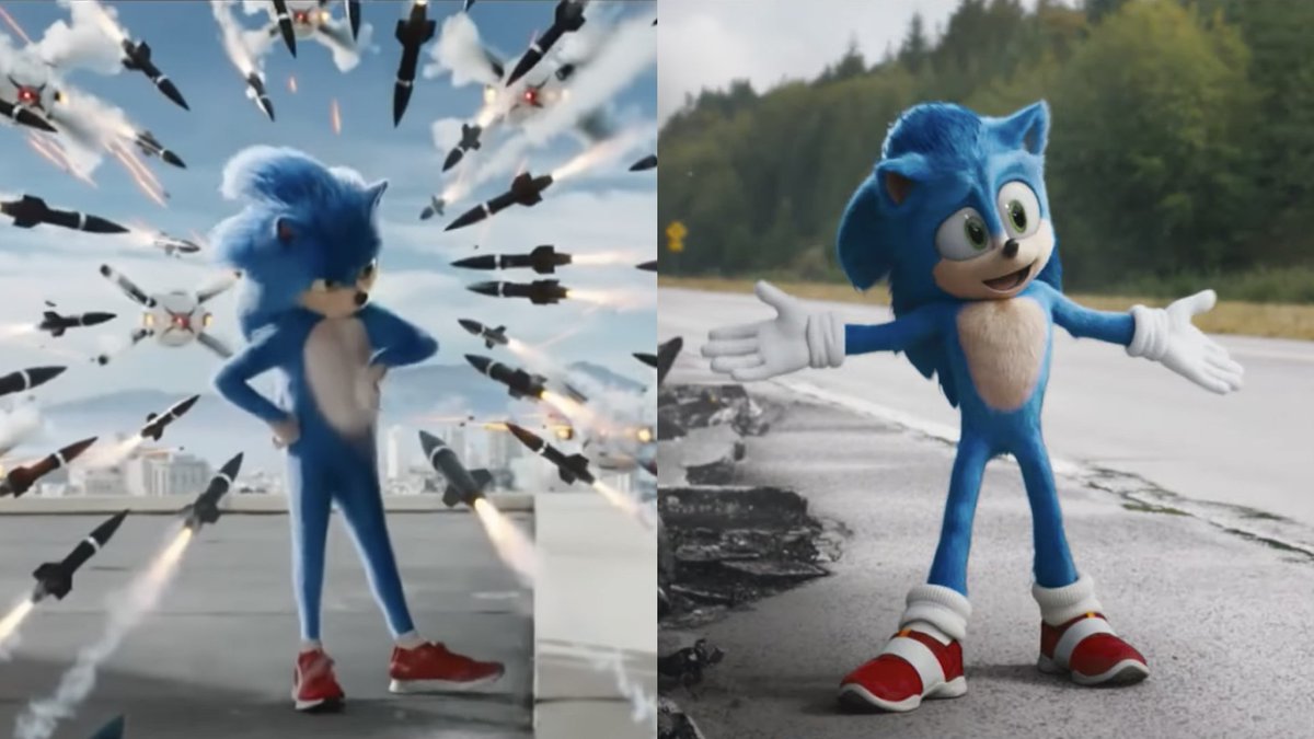 catwithmonocle's tweet photo. New @SonicMovie trailer has surfaced with a new (meowtastic) look for #SonicTheHedgehog. Watch and compare both hedgehog designs: https://t.co/d1E530sBnu
Movie releases February 14, 2020 in theaters. #sonicmovie #gottafixfast https://t.co/UnPmNcqjBx