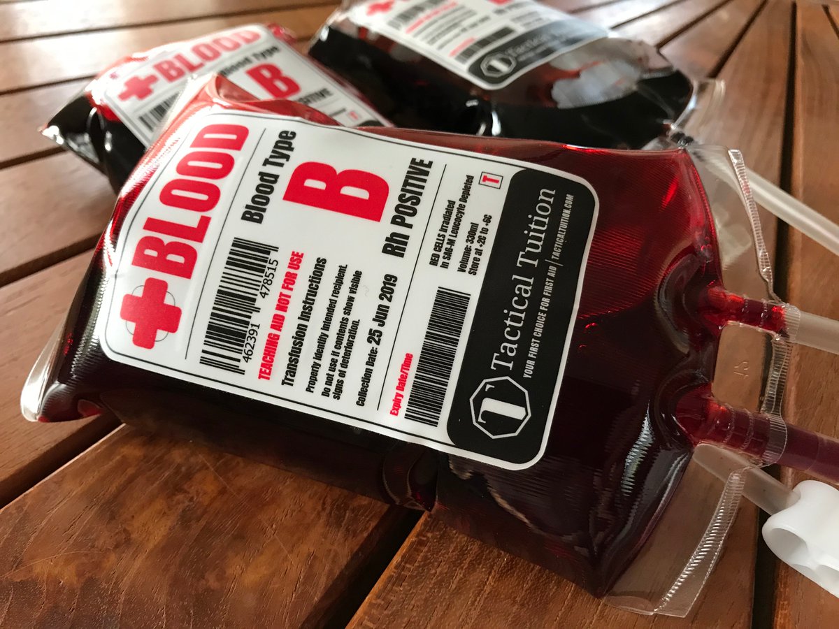 TacticalTuition's tweet image. Loving our new trainer blood bag labels - thanks to the awesome work from the team at @SX_Oxford  #RealityBasedTraining #SignsExpressOxford 😀