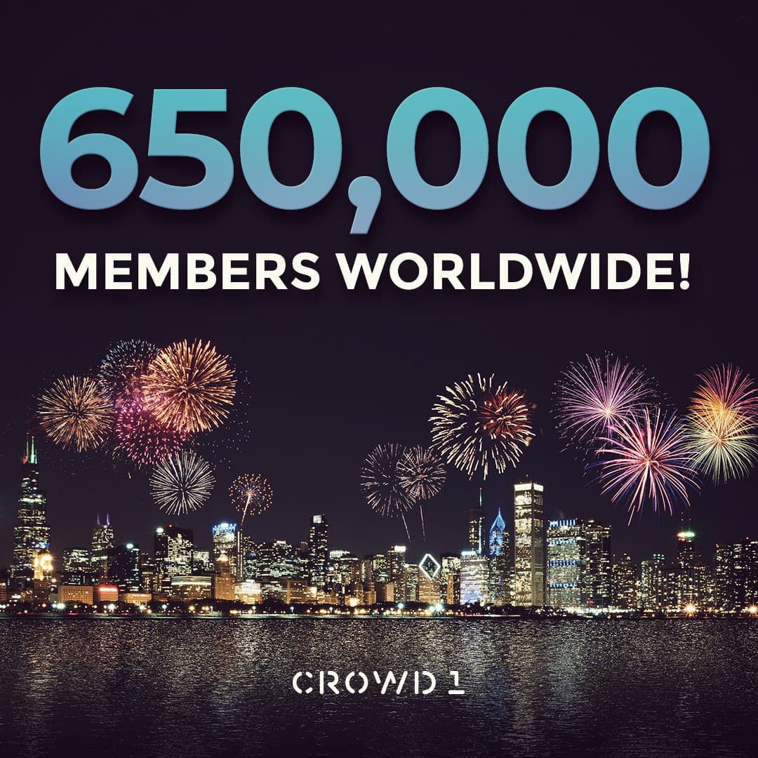 The CROWD continues to grow! 
👫👭👬👫👭👬
Our family is getting bigger – we are now 650.000 members worldwide!
