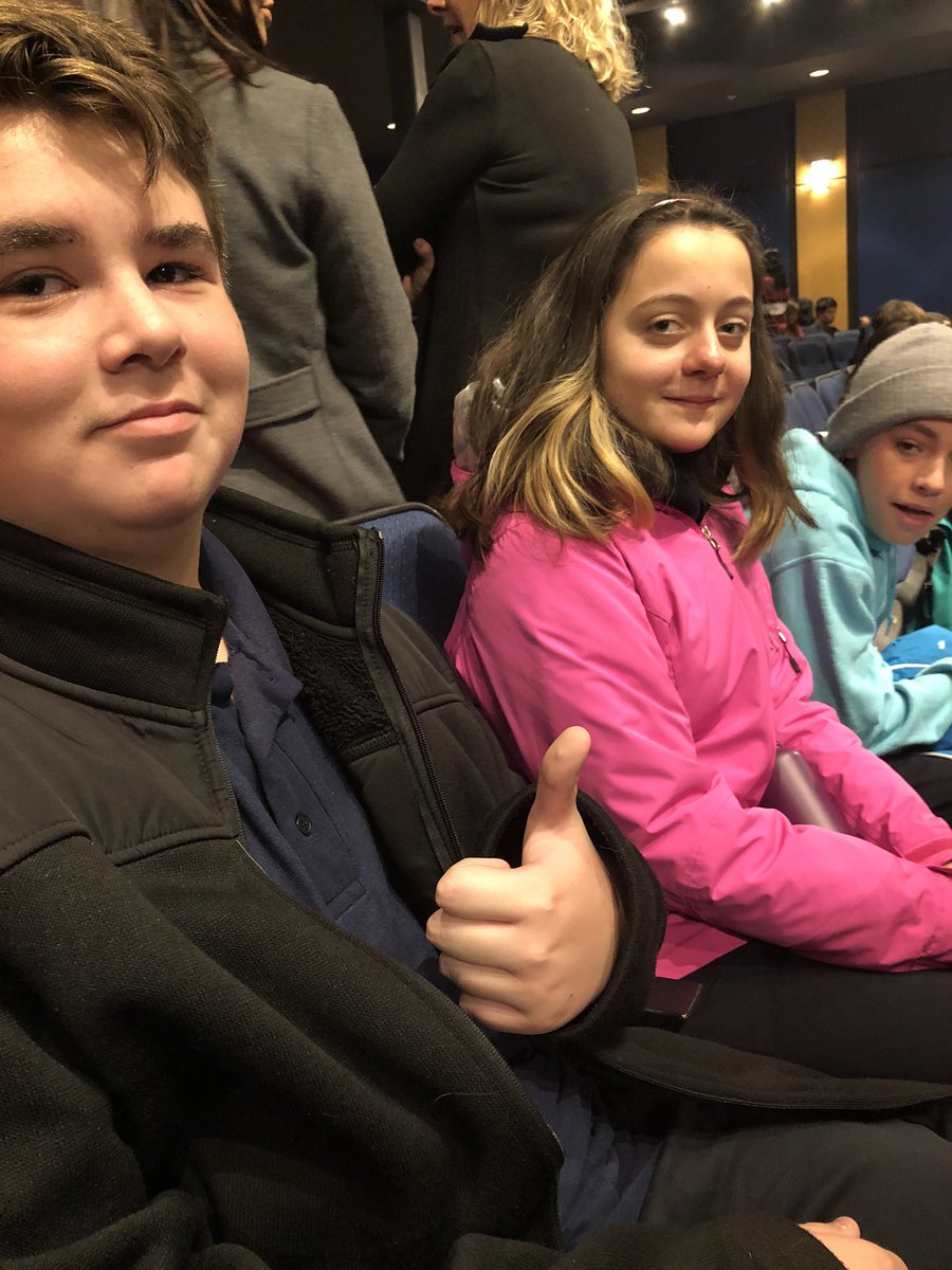3 students from OLV attending the “See the Problem Be the Solution” presentation at Holy Trinity