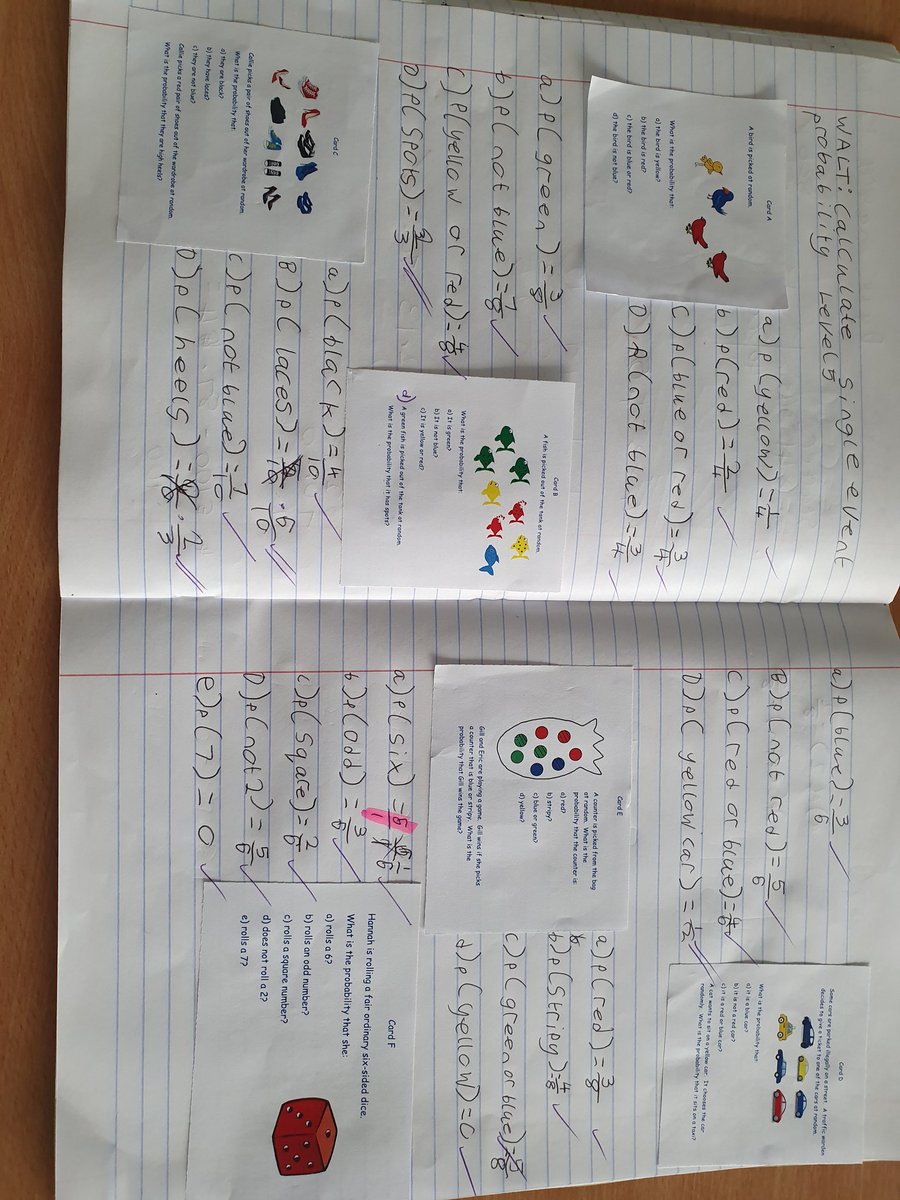 Super impressed with 7ALS probability work this afternoon 👌 <a href="/Yr7NewportHigh/">Mrs Jo Allman</a> #relayrace #probability