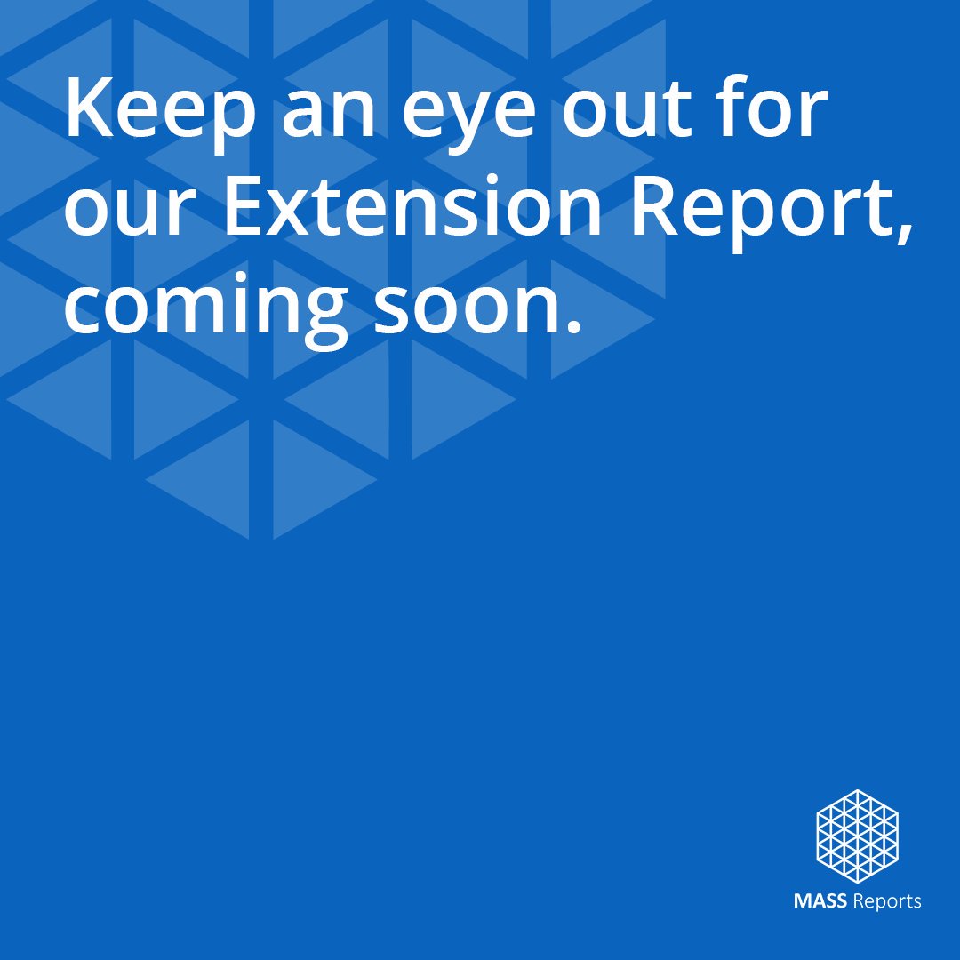 mass_reports's tweet photo. MASS Reports will be introducing a new product to our already substantial range. Keep an eye on our social media channels for more news on our Extension Report. 

https://t.co/bZUsim2MZc https://t.co/H4Wj02ibTw