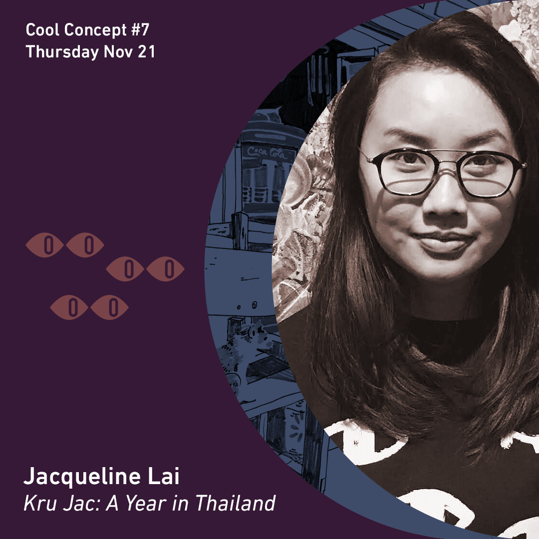 Have you ever dreamed about traveling, recording your experiences, and turning that into an art project? After living in Thailand for a year, Jacqueline Lai wrote a graphic novel to memorialize the story. Hear all about it at #CoolConceptTO next week: bit.ly/CoolConcept7