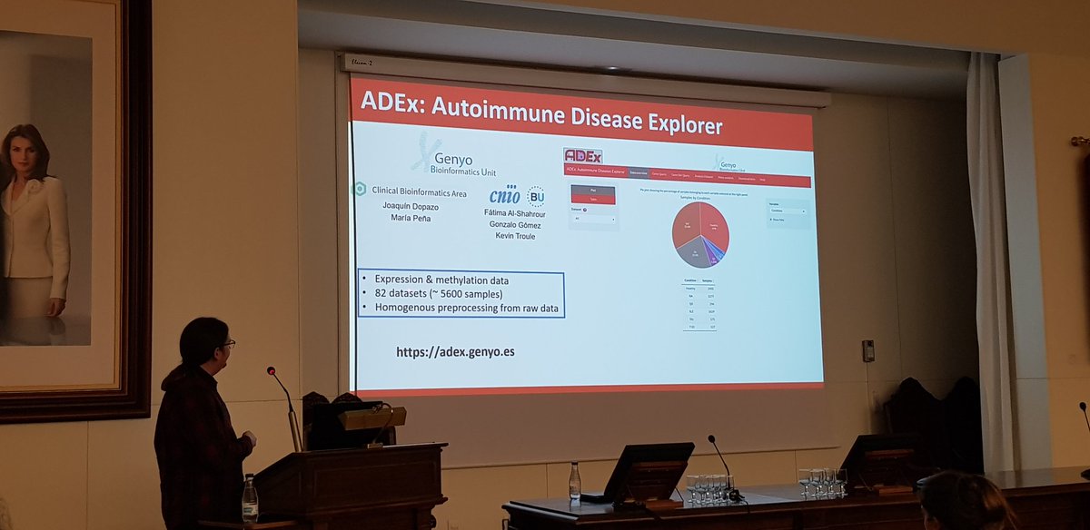 ClinicalBioinfo's tweet photo. Jordi Martorell: Exploring the gene activity landscape of autoimmune diseases, ADEx, a project driven by @BioinfoGenyo with the collaboration of @ClinicalBioinfo and @BU_CNIO #ECTB2019 @pcarmonasaez https://t.co/OXbESQmlIu