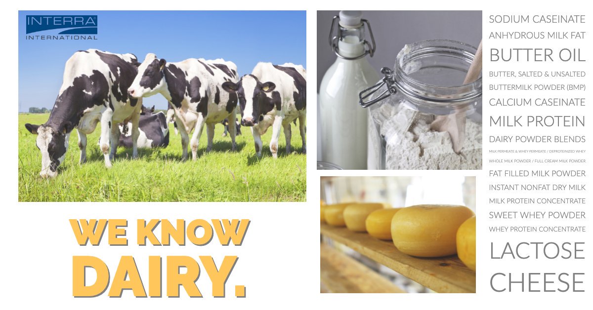Interra_Food's tweet image. The dairy industry is always changing in response to consumer preferences. 2019 is no exception. Let’s take a trip down the dairy isle of your supermarket and see what innovations and trends we might bring home. Read more here: bit.ly/INIDairyTrends
#Dairy #Trends #Interra