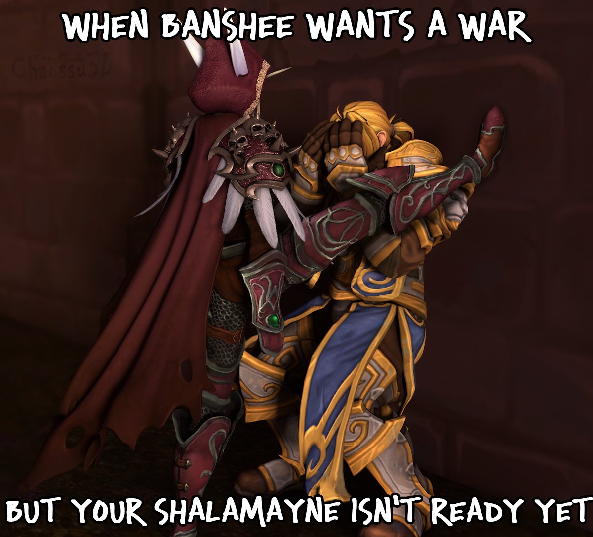 I made a meme #Sylvanas #Anduin #Warcraft.