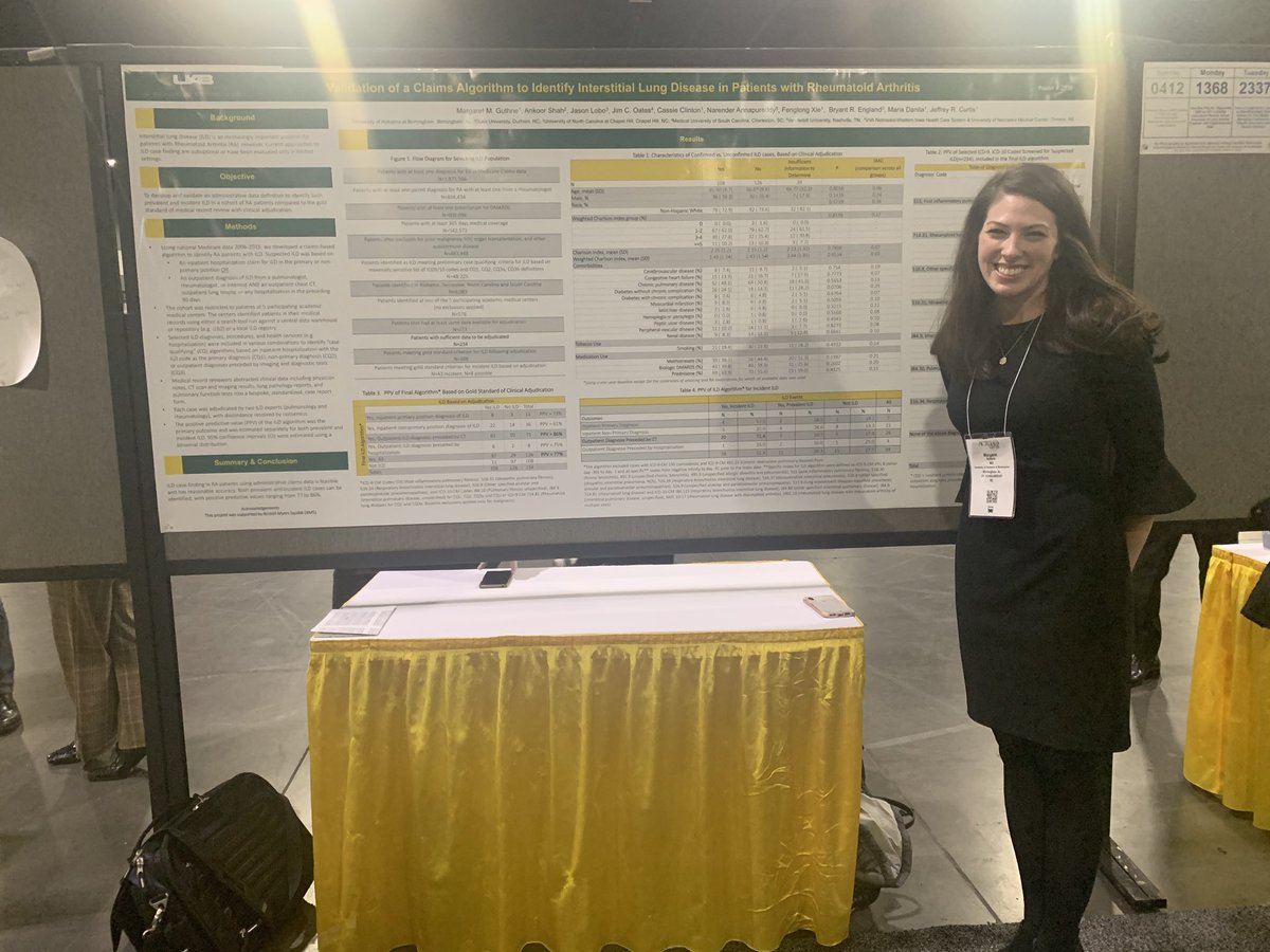 Collaboration with <a href="/maio_danila/">Maio Danila</a> and <a href="/RADoctor/">Jeffrey Curtis</a> . Medicare algorithm predicts diagnosis of #ILD in #rheumatoidarthritis with PPV of 86%

<a href="/uabmedicine/">UAB Medicine</a> <a href="/UABPulmonary/">UAB Pulmonary</a> <a href="/uabimres/">UAB Tinsley Harrison IM Residency</a> <a href="/LisaWillett13/">Lisa Willett</a> @bhamjamo_md