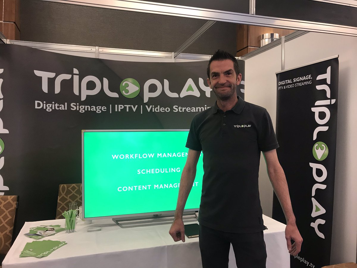 uniguest's tweet photo. Tripleplay is thrilled to be exhibiting at @MidwichLtd Technology Scotland in Edinburgh today. 
https://t.co/xrFtP3IMvT
#TechnologyScotland #DigitalSignage #IPTV https://t.co/ToXYRQnhvw