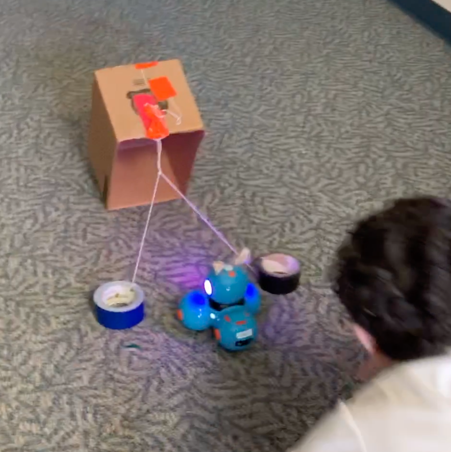 STEAM4SMEA's tweet photo. @owenpeery @learningdrive @stmarkscocoa @WonderWorkshop My first thought about that particular trap was the same.  They were able to convince me how it traps Dash and meets the requirements.  Here are a couple of other examples of traps teams made.  It's interesting to watch them problem solve through this mission. :) https://t.co/QJRMfQcMFB