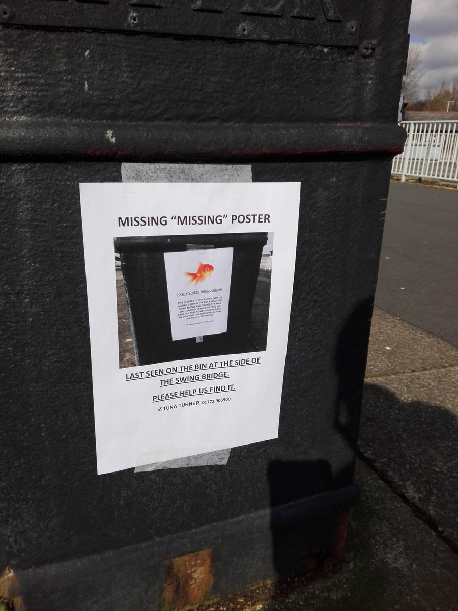 Lostock_Henge's tweet photo. Is it really over a year since we lost Derek the fish?
#FindDerek. https://t.co/kSAOy4dPpj