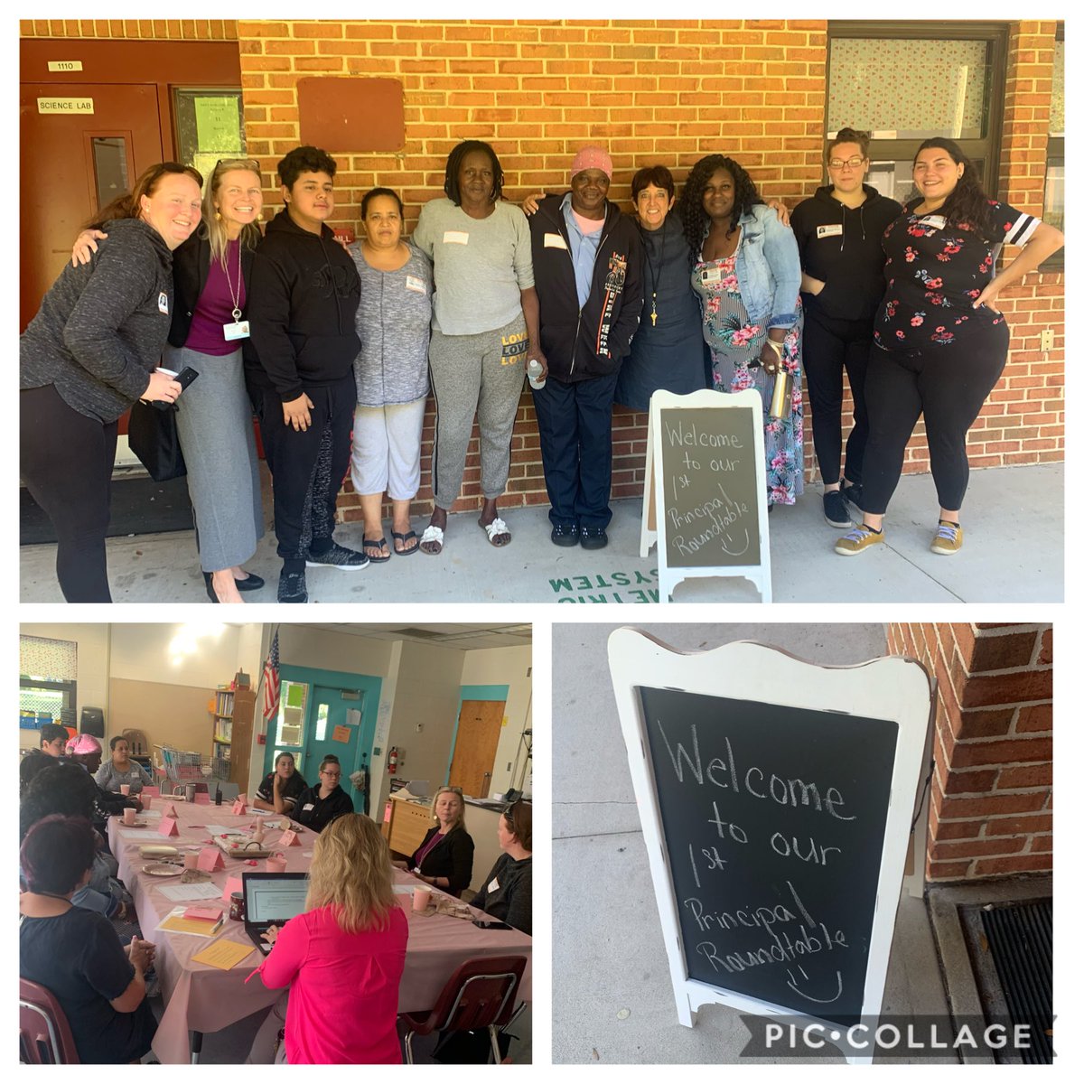 History making day ⁦<a href="/EISElemKoalas/">Edith I. Starke Elem</a>⁩! ⁦<a href="/ahr_ecahr/">Eilene Ahr</a>⁩ your vision has become a reality. 1st Principal Roundtable. Open and honest discussion from our parents today. Thanks to Mrs. Chapman and Mrs. Cervantes for your assistance. Starke is on the Rise!