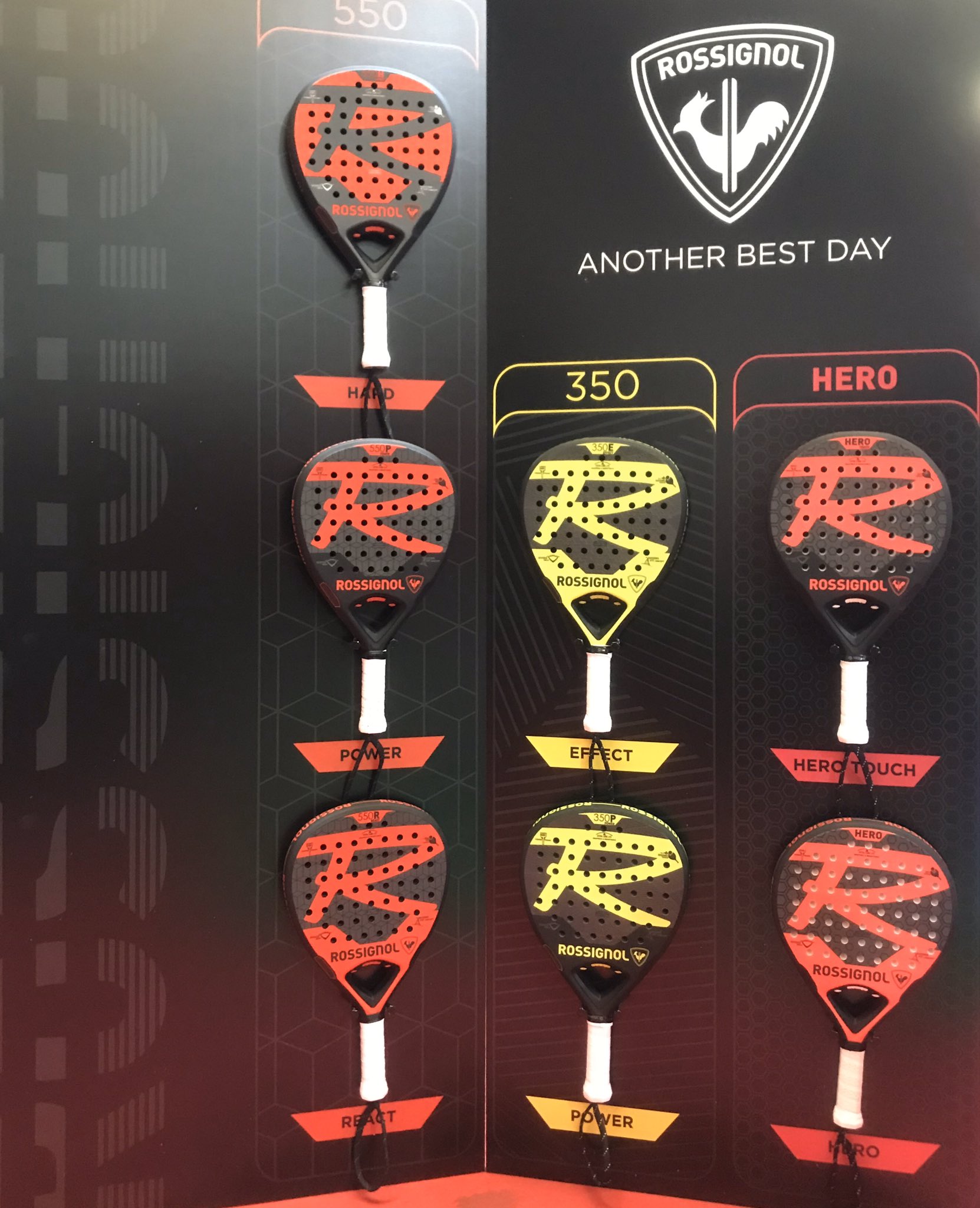 padel 2.0 on Twitter: Modelos 2020 @rossignol_1907 #Padel contará con estos modelos de palas 🔴 Potencia 550 HARD 550 POWER 550 REACT Una pala ágil pero reactiva y potente #