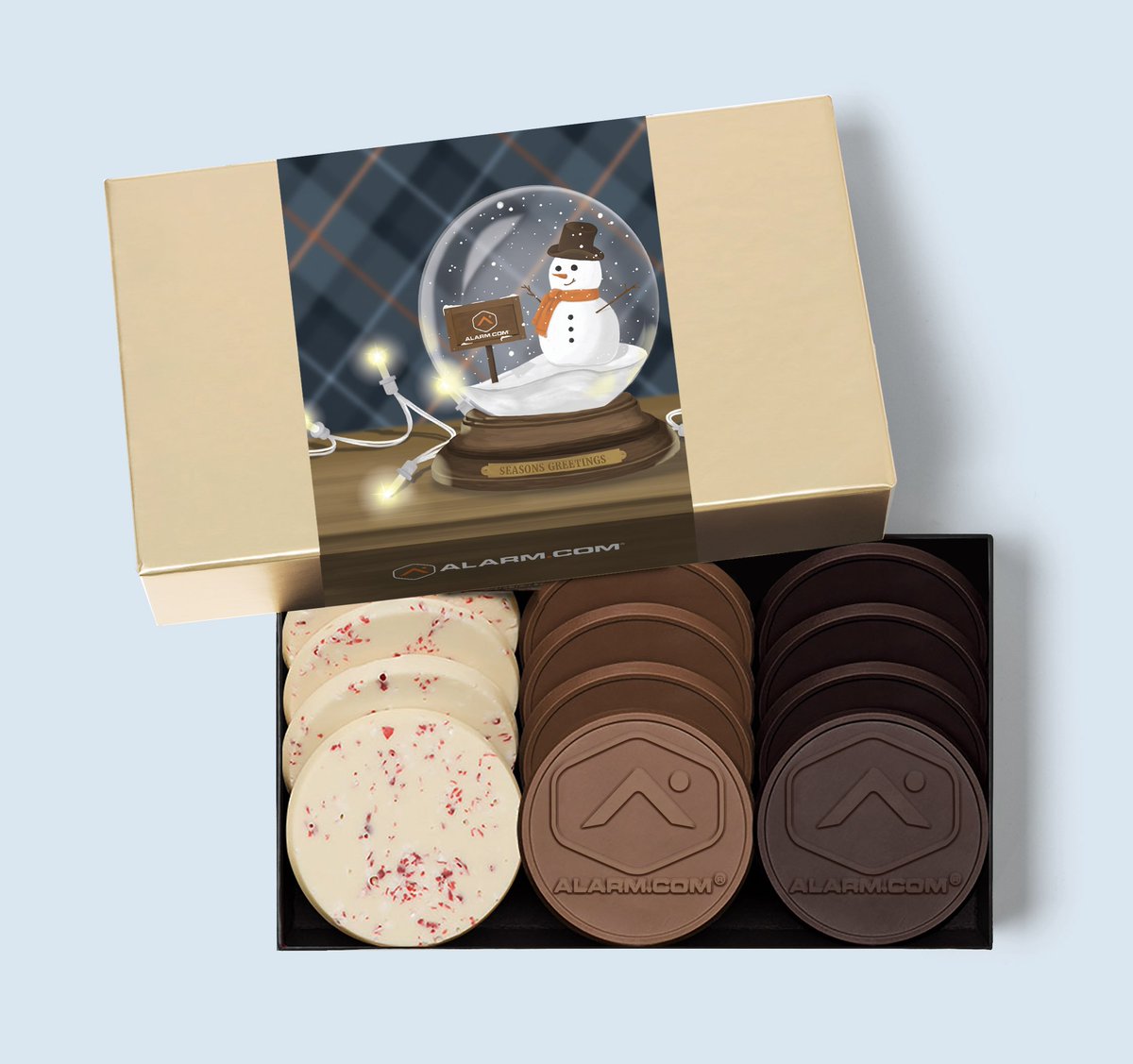 TotallyChocolat's tweet photo. We adore this custom holiday design! ☃😍

#customchocolate #customcookies #customholidaygifts
Gorgeous design by: @AlarmDotCom https://t.co/HCBfiJ8VqL