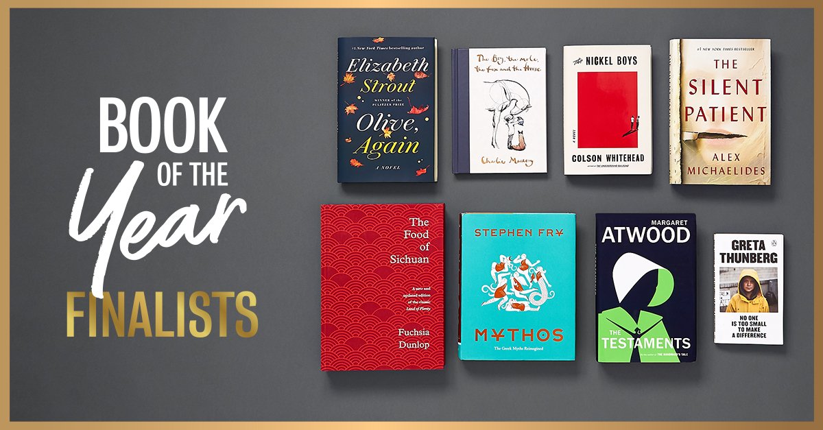 Announcing our 2019 #BookOfTheYear finalists, chosen by our booksellers! bit.ly/2O7l7zs