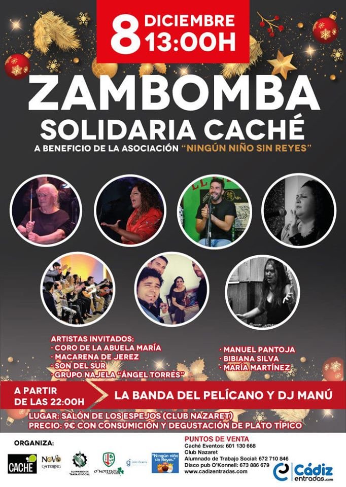 GuitarraJerez's tweet image. Zambomba Solidaria Cachè 8 de Diciembre 
#zambombacache