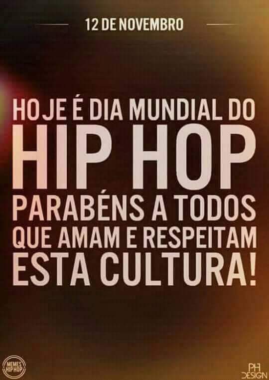 Hoje é o Dia Mundial do Hip Hop. Temos muito orgulho de termos contribuído diretamente com o crescimento e afirmação dessa cultura no Brasil, com a produção do Hutúz Rap Festival, durante 10 anos, que foi o maior evento de Hip Hop da América Latina!  

#favela #periferia