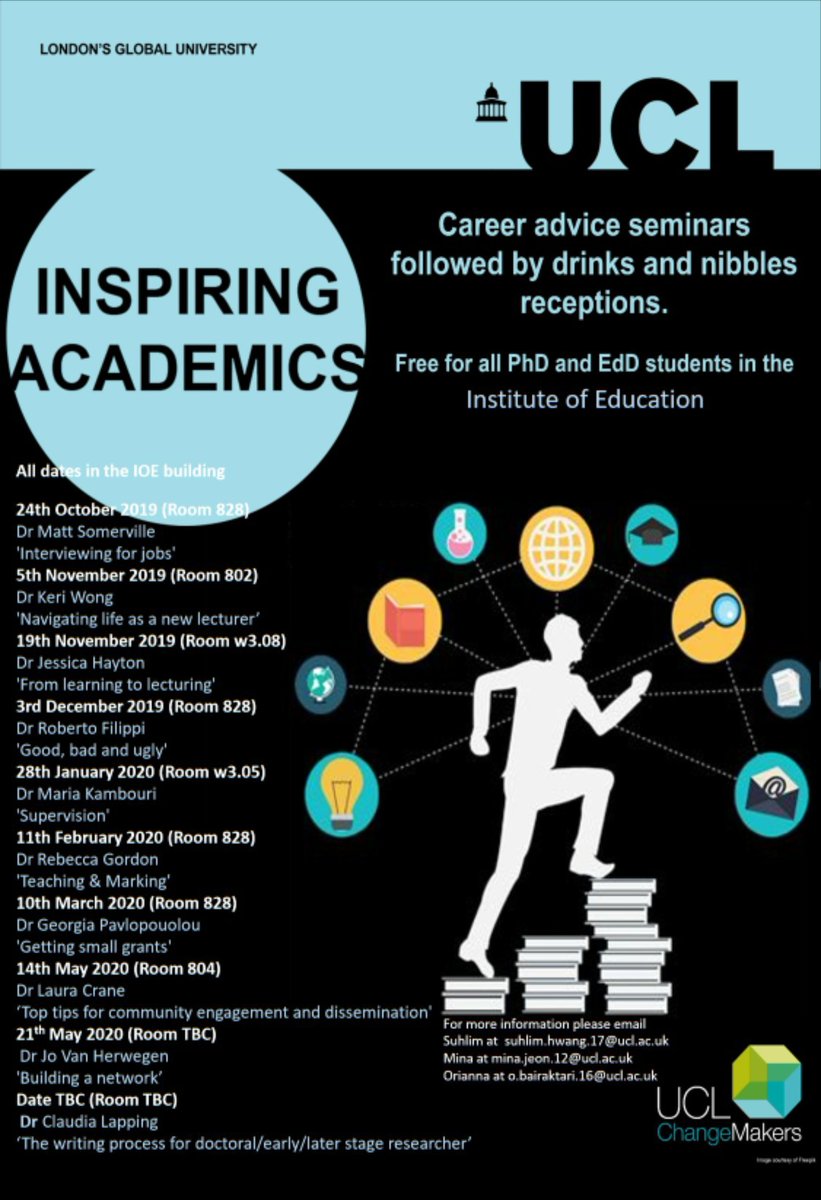 IOE_EarlyCareer's tweet photo. Come check out Dr Jessica Hayton's (@JessicaHayton) inspiring talk 'From Learning to Lecturing' next Tuesday 19 Nov in w.308! Open to all students! #InspiringAcademics @IoEPsychEdu @IOE_London https://t.co/GTIbySmHAP