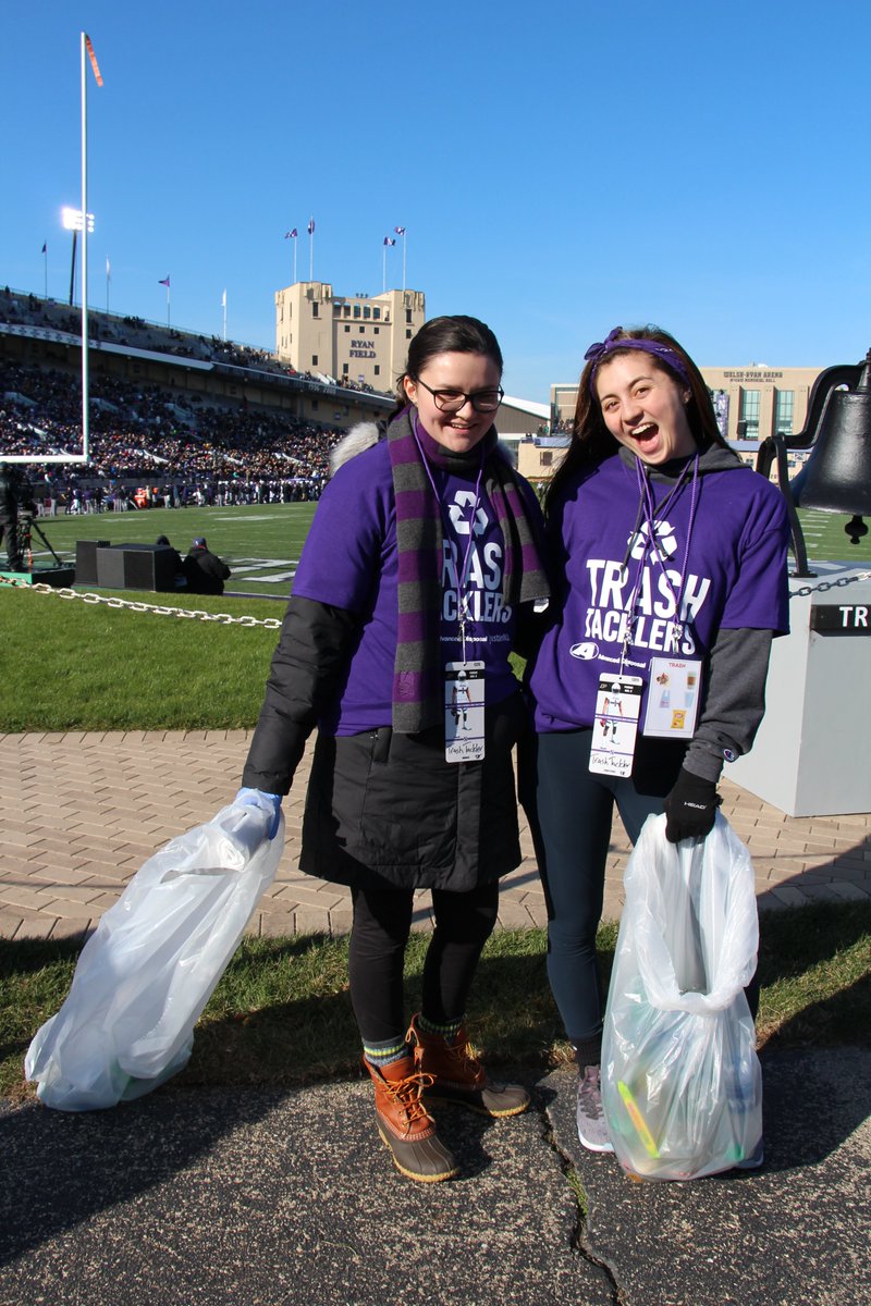 Last Saturday the #B1GCats participated in the <a href="/GameDayChallnge/">GameDay Challenge</a> ! Thanks to our Trash Tacklers promoting and collecting recycling during the game! 
#sustainability #recycling 
<a href="/NU_Sports/">Northwestern Athletics</a> <a href="/NUFBFamily/">Northwestern Football</a>
