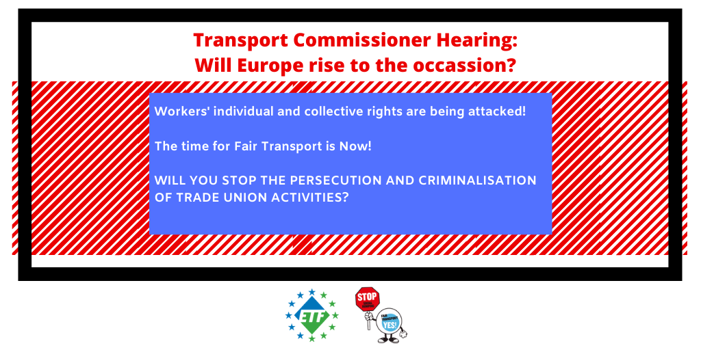 Transport Workers are tired of being 2nd class citizens! <a href="/AdinaValean/">Adina Valean</a> will you stop #SocialDumping and deliver on #FairTransport?
<a href="/KarimaDelli/">Karima Delli</a> @IsmailErtug <a href="/JohanDanielsson/">Johan Danielsson</a>