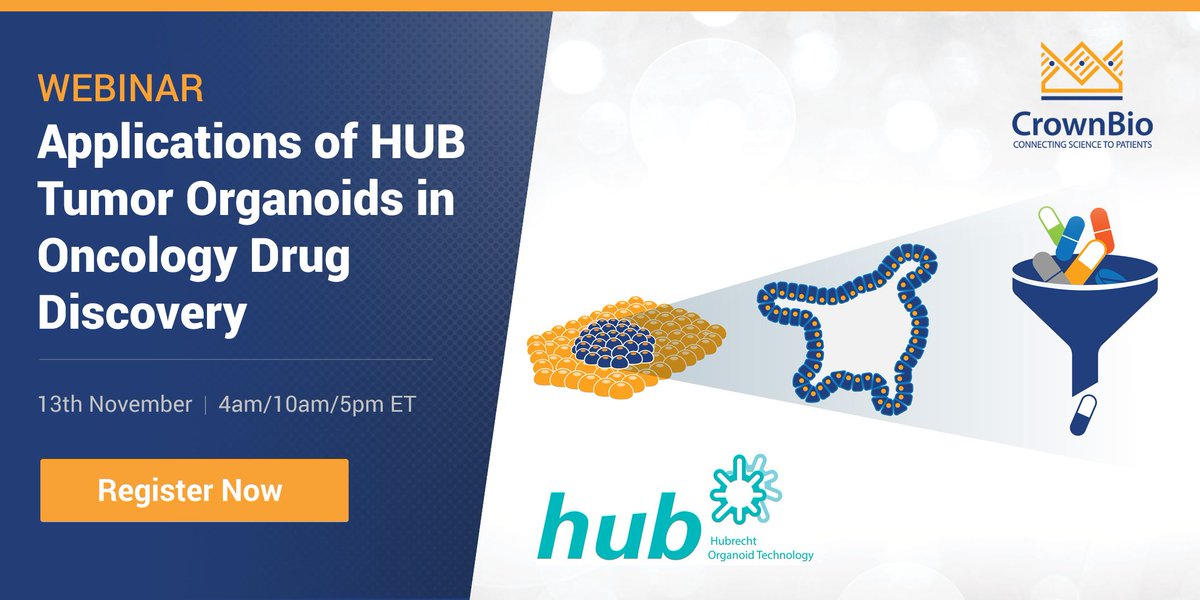 crownbioscience's tweet photo. There's still time to sign up for our HUB #tumororganoid webinar tomorrow, to learn more about the “biological equivalence” between #patientderived and PDX-derived #organoids https://t.co/ClPHwZmHTI https://t.co/vKKqpBFYl6