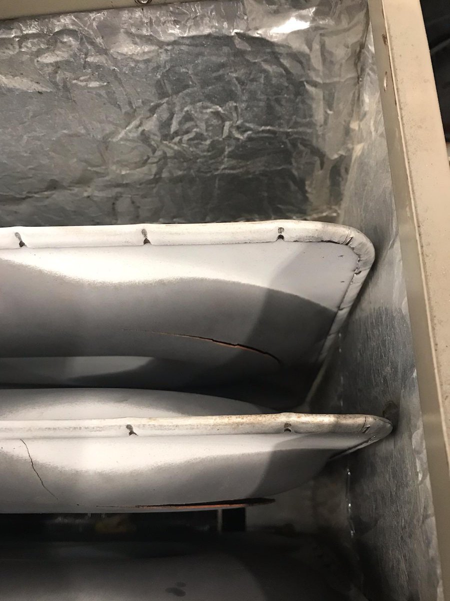 Prevett HVAC on Twitter "This is what a cracked heat exchanger looks