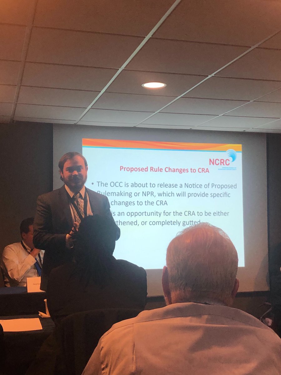 NCRC's tweet photo. NCRC's Kevin Hill talked about CRA modernization at @mdconsumers's 2019 Economic Summit today. Read our principles for CRA reform here: https://t.co/ZeqmEtVXW6 #MCRC2019 #TreasureCRA https://t.co/Av2sIm4bbe