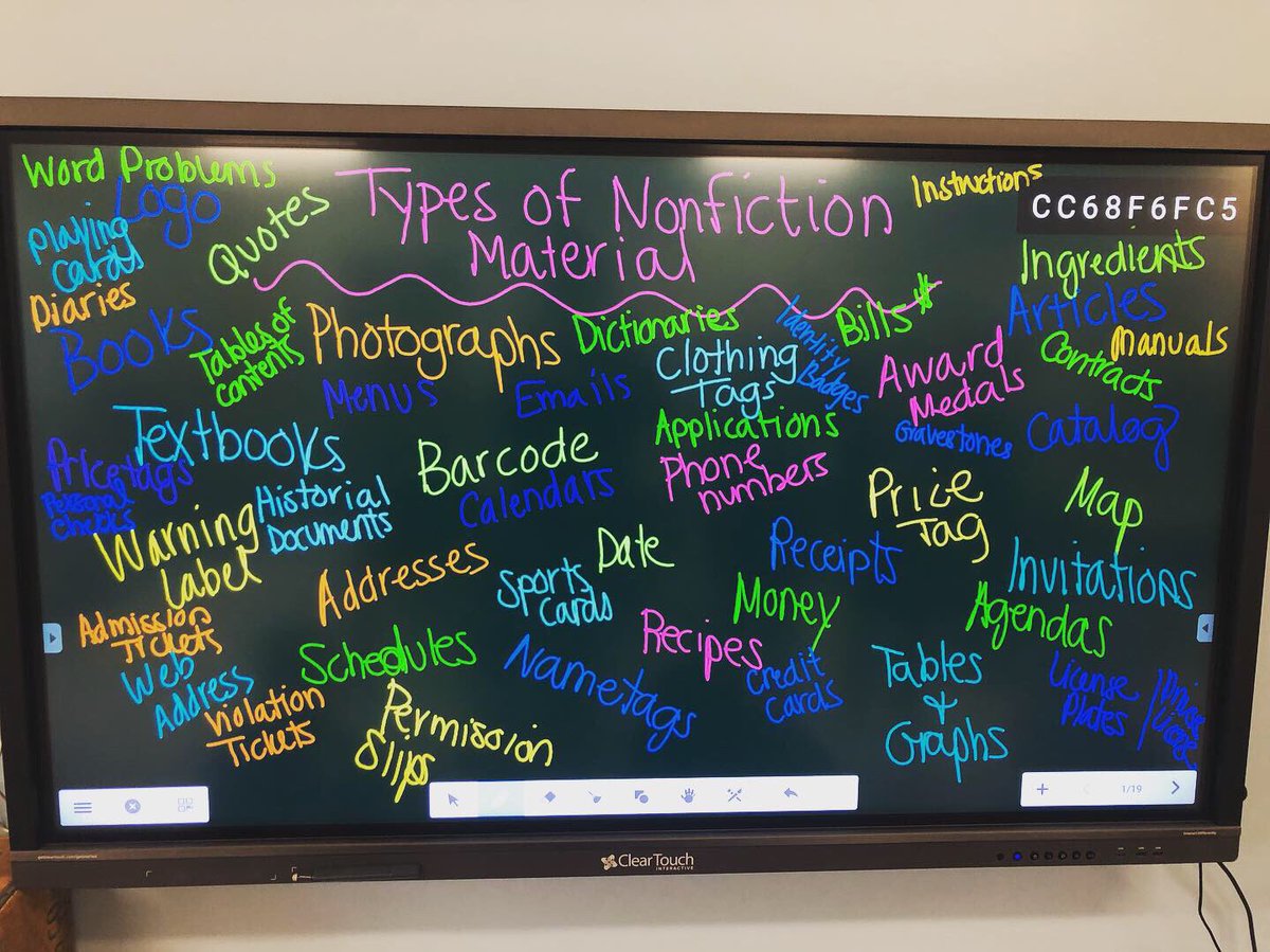 MrsHaarlander's tweet photo. Today we kicked off our new reading unit and realized that nonfiction is EVERYWHERE!! https://t.co/qifEFvisc0