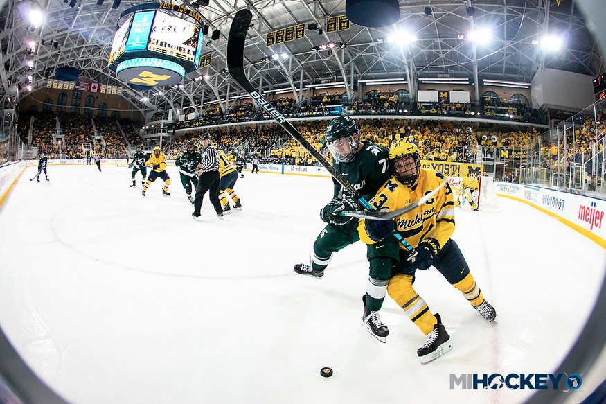 Want to see <a href="/umichhockey/">Michigan Hockey</a> and <a href="/MSU_Hockey/">Michigan State Hockey</a> battle at Yost on Thursday?

We're giving away two tickets to the first 2019-2020 meeting between the storied rivals. RT this photo to enter (have to be following us to win).